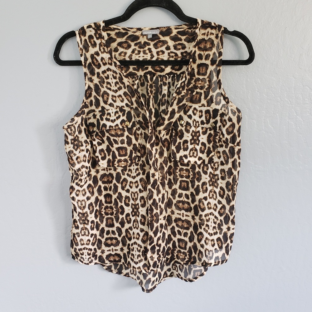 Charlotte Russe • Cheetah Print Blouse